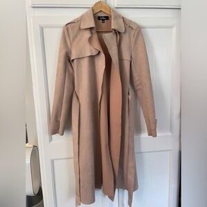 Lulu’s Vegan Suede Trench Coat